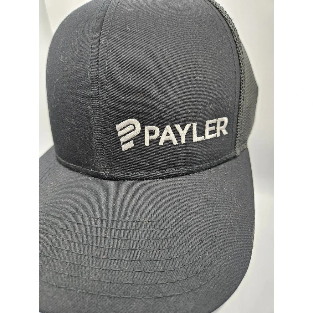 Pacific Headwear 104C Trucjer Cap Gray Black Payler Mesh Back Snap‎ Back